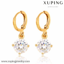 28109-Xuping Bridal jewelry different size drop earring with white stone